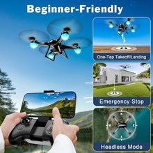 Load image into Gallery viewer, Drone with 1080P Camera for Beginners, Remote Control Quadcopter with Gestures Selfie