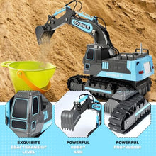 Load image into Gallery viewer, RC Excavators Rechargeable Battery Digger Hydraulic Construction Toys Vehicles