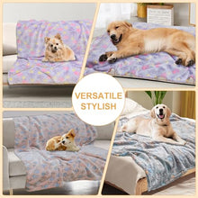 Load image into Gallery viewer, Gowyeg 1 Pack 3 Blankets for Dogs, Dog Blanket for Large & Medium Pet Cat, Premium Soft Fluffy Suitable for Sofas, Kennels & Beds, Gifts Puppy Essentials, 41x31inch, Brown/Purple/Coffee Brown