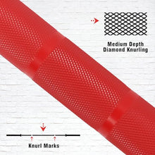 Load image into Gallery viewer, RICHUANG 7ft Olympic Barbell Weight Bar for Weightlifting -700LBS-Red