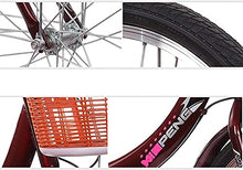 Load image into Gallery viewer, Adult Tricycle - 3 Wheel Bikes for Adults Shopping Safe Adult Tricycle 20inch Single Speed 3 Wheels Bik, Wine Red
