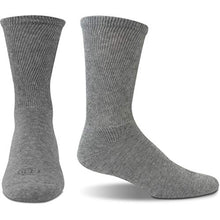 Load image into Gallery viewer, Doctor's Choice Diabetic Socks for Women, Non Binding Extra Wide Crew, Seamless Toe, Loose Fit, Cushioned Support, Neuropathy Relief, Wide Toe Box, Swollen Feet, 4 Pairs 10-13, Large (Light Grey)