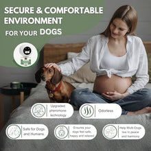 Load image into Gallery viewer, Dog Calming Pheromone Diffuser Kit with Timer – 2 Plug-Ins + 4 Refills – Smart 4-Level Timing Calming Aid – Stress Relief for Dogs – Help with Anxiety, Barking, Fighting, Thunder, Travel, Vet Visits
