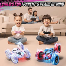 Load image into Gallery viewer, Hamdol Remote Control Car for Girls, Double-Sided Color Design Stunt RC Vehicle