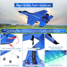 Load image into Gallery viewer, Beffkkip RC Plane 2CH Remote Control Plane SU35 RC Jet 2.4GHz RC Airplane (Blue)