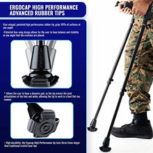 Load image into Gallery viewer, Crutches with Triple Shock Absorption, Adjustable,Ergonomic Grip, Foldable, with Arm Support