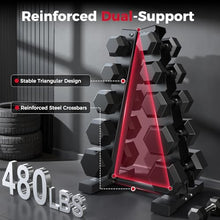 Load image into Gallery viewer, AKYEN A-Frame Dumbbell Rack Stand Only, Weight Rack for Dumbbells