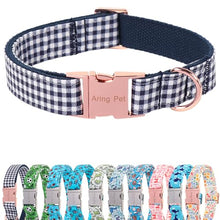 Load image into Gallery viewer, ARING PET Boy Dog Collar for Puppy Small Medium Large Dogs-Navy Plaid L