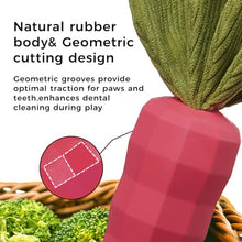 Load image into Gallery viewer, MewaJump Easter Toys Dog Squeaky Chew Toys for Aggressive Chewers, Rubber Carrot Dog Toys for Training and Cleaning, Durable Interactive Tough Dog Toy for Puppy Medium Dogs