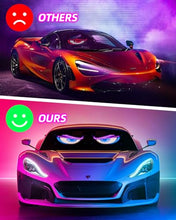 Load image into Gallery viewer, Untrxr 2pcs Devil Eyes Light for Windshield,14“*4”Programmable Flexible LED Display with Remote/App Control,Custom Animations, Patterns & Text,for Store、Cars、 Trucks