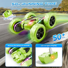 Load image into Gallery viewer, Zalneo Remote Control Stunt Car – 4WD 360° Flip Double‑Sided RC Car LED Light Bar & Modular USB‑C Battery