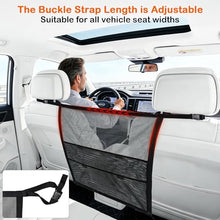 Load image into Gallery viewer, Dog Car Barrier Net Divider with 2 Large Storage Pockets