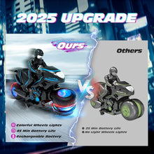 Load image into Gallery viewer, Tecnock RC Motorcycle, Remote Control Motorcycle with LED Lights, RC Car Dirt Bike Toy,