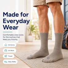 Load image into Gallery viewer, Doctor's Choice Diabetic Socks for Men, Seamless with Non Binding Top Neuropathy Socks, designed with Soft Stretch and Full Cushion for a Comfortable Fit, 10-13 Large, 4 Pairs (Tan)