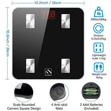 Load image into Gallery viewer, FITINDEX Scale with BMI, Body Fat, Muscle Mass, Smart Scale for Body Weight, Bluetooth, Digital, Sync with App, User Health Equipment