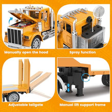 Load image into Gallery viewer, KIDMARKT 39.6" Giant RC Semi-Trailer Truck for Kids | 16-Channel Remote Control Transport Truck with Lights & Sounds