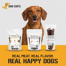 Load image into Gallery viewer, Dog Chits Beef Esophagus Chews for Dogs & Puppies - All Natural Single Ingredient - High Protein, Low Fat Beef Jerky Chew - Safe for All Breeds - Great for Joint - Dental Clean Crunch - 6 inch, 10 oz