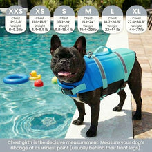 Load image into Gallery viewer, Doglay Dog Life Jacket, Life Vest for Swimming and Boating, Adjustable Puppy Life Jacket with Reflective Stripes, Superior Buoyancy Pet Swimming Vest for Small Medium and Large Dogs