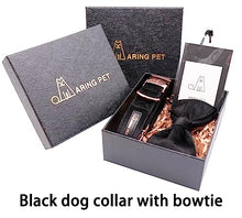 Load image into Gallery viewer, ARING PET Bowtie Dog Collar,Velvet Dog Collars with Removable Bowtie, Adjustable Bowtie Collar for Girl and Boy Dogs.