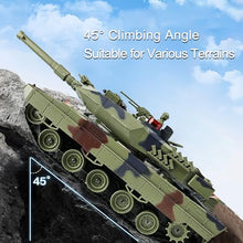 Load image into Gallery viewer, KAIM 1/24 RC Tank,Remote Control Tank for Boys with Smoke, Lights & Sounds