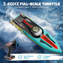 Load image into Gallery viewer, TOPCHOIC Brushless RC Boat 40+MPH, Remote Control Boats for Adults Kids, 19" Big Racing Boat