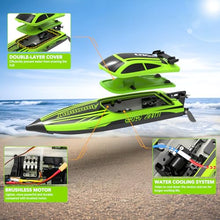 Load image into Gallery viewer, volantexrc Brushless RC Boats for Adults, 30+MPH Fast Remote Control Boat (79705 Green)