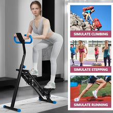 Load image into Gallery viewer, Stair Stepper for Home - Vertical Climber Workout Machine with Stable Frame, Adjustable Handlebar for Full-Body Exercise (Blue)