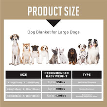 Load image into Gallery viewer, Gowyeg Large Dog Blanket, Soft Fleece Dog Blankets for Medium Dogs, 60X50 inches Fluffy Flannel Pet Cat Puppy Blanket Mat Cover for Bed Couch,Cute Flannel Bones and paw Print, Grey