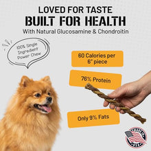 Load image into Gallery viewer, Dog Chits Lamb Esophagus Chews for Dogs & Puppies - Natural Single Ingredient - High Protein, Low Fat Lamb Dog Treats - Long Lasting, Easy to Digest - Great for Joint, Dental Clean Crunch - 12in, 8pk