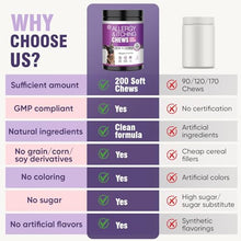 Load image into Gallery viewer, Dog Allergy Chews 200ct - Dog Allergy and Itching Skin Relief Anti Itch Aller Immune Bites for Dogs licking Paws Treatment Relief Itchy Chew Probiotics Vitamins for Skin and Coat Allergies - Chicken