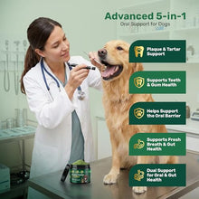 Load image into Gallery viewer, Probiotic Dog Dental Powder - Plaque Off Powder - Dog Teeth Natural Cleaning Powder - Dogs Breath Freshener - Enzymes & Probiotic with Tartar and Plaque Off - Pets Tooth Cleaning- 150g/5.3 oz