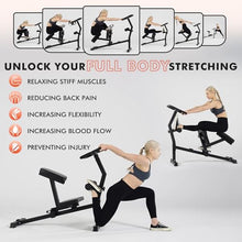 Load image into Gallery viewer, GMWD Stretch Machine, Full Body Stretching Equipment for Lumbar Stretching, Adjustable Leg Stretcher Machine, Lower Back Pain Relief, Flexibility Trainer, Improved Posture Correction, Rehab