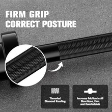 Load image into Gallery viewer, RitFit Barbell Weight Set - 4/6FT Olympic Barbell with Weight Plates (55-115LB Total) - Hip Thrusts 4FT Black Bar with 55LB Plates