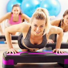 Load image into Gallery viewer, BalanceFrom Aerobic Step Platform Trainer with Adjustable 3-Level Risers, 400 Pound Weight Capacity – Non-Slip Exercise Stepper for Cardio, Strength, and Fitness Workouts at Home or Gym
