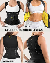 Load image into Gallery viewer, HOT SHAPERS Cami Hot Waist Cincher with Waist Trainer – Hourglass Essentials-Black