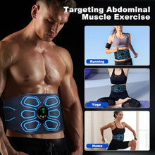 Load image into Gallery viewer, Gnisang FDA Cleared - MHD TENS Muscle Stimulator Electronic Abs Muscle Toner Ab Machine Trainer for Abdomen Easy Abs Muscle Stimulation and Activation, Home Gym Use Black1