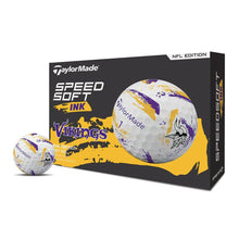 Load image into Gallery viewer, TaylorMade Golf SpeedSoft NFL Ink Golf Balls, Minnesota Vikings, 1 Dozen