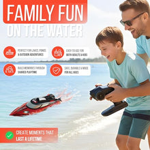 Load image into Gallery viewer, REV-UP RC Boat with Travel Bag - 21 MPH Fast RC Boats for Adults, Hobby-Grade Remote Control Boat for Pool and Lake
