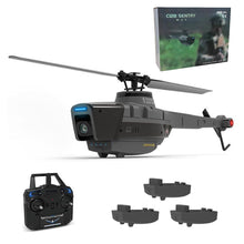 Load image into Gallery viewer, RC Helicopter Model with 1080P Camera, 2.4G RC 4CH Scout Drone Single-Rotor Brushless Remote Control Military Aircraft