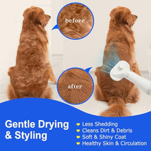 Load image into Gallery viewer, 3-in-1 Pet Hair Dryer Brush for Dogs & Cats – Portable Blower & Slicker Brush, Adjustable Temperature, Overheat Protection