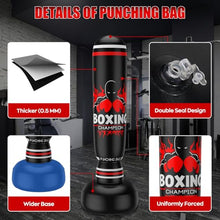 Load image into Gallery viewer, Freestanding Punching Bag for Adults Teens, 69'' Boxing Bag with Stand, Includes Boxing Gloves & Air Pump, Kick Boxing Training Equipment for MMA, Muay Thai, Kickboxing, Fitness for Beginners