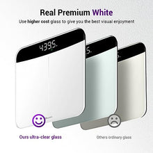 Load image into Gallery viewer, Ovutek Scale for Body Weight, Highly Accurate 450lb Digital Bathroom Scales for People, Automatic Weighing Machine for Baby, Pet, Light Items, Large LED, Sturdy and Durable Base, White