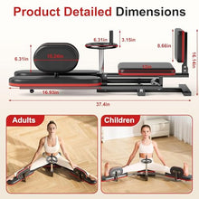 Load image into Gallery viewer, TDH Leg Stretcher, 220LBS Stretcher Machine,200° Adjustable Split Machine, Flexibility Stretching Equipment to Relieving Leg Muscl,Exercise for Everyone (Red-Black)