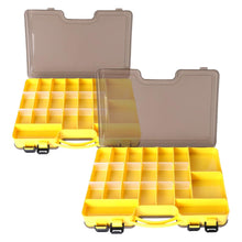 Load image into Gallery viewer, 2pcs Fishing Tackle Storage Organizer Box, Double Sided Plastic Case