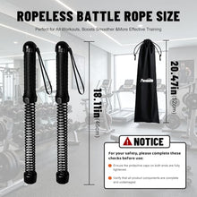 Load image into Gallery viewer, Weighted Ropeless Battle Rope, Heavy Duty Battle Sticks, Portable Fitness Equipment for Home Gym, HIIT, Cardio & Full Body Strength Training for Men & Women