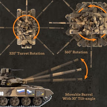 Load image into Gallery viewer, Supdex 1/16 RC Tank, Heng Long Russian T90 Army Toy with Smoke, Sound and Lights, 2.4G Remote Control Tank That Shoots