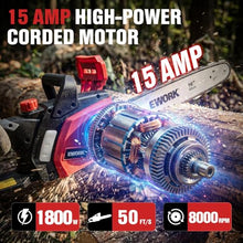 Load image into Gallery viewer, EWORK Electric Chainsaw Corded 16-Inch 15 Amp Electric Chain Saws, Corded Chainsaw