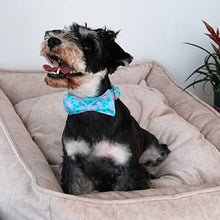 Load image into Gallery viewer, ARING PET Flamingo Dog Collar-Cotton Dog Collar with Bow, Adjustable Summer Bowtie Dog Collars Pet Collars with Metal Buckle