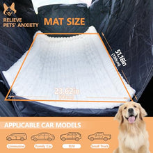 Load image into Gallery viewer, Dog Car Seat Cover 2 Piece Seat Waterproof Hammock and White Cover,Scratch Proof Nonslip Back Seat Pet Bed Mat for Travel Durable Soft Back Seat Covers for Cars Trucks and SUVs ( 23.6” x 51” )