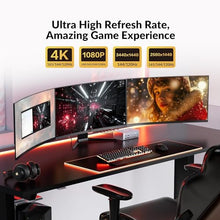 Load image into Gallery viewer, AV Access 8K DisplayPort KVM Docking Station 3 Monitors 2 PCs, with 6 DP Cables, 3xUSB 3.0 Hub, GbE, 8K@60Hz 4K@165Hz KVM Switch Triple Monitors 2 Desktops, SD, Audio, All-Aluminum, for HP, Dell